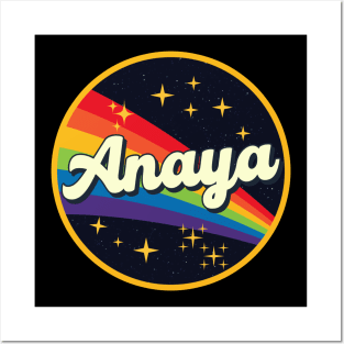 Anaya // Rainbow In Space Vintage Style Posters and Art